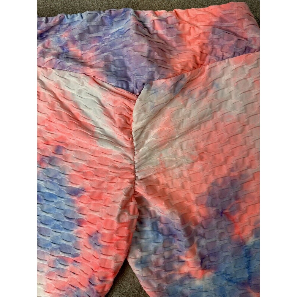 "Hot Kiss" scrunch butt hot pink sport shorts Size L - Picture 5 of 6